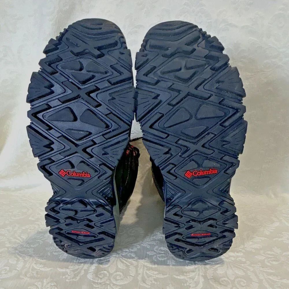 Columbia Bugaboot III Men's Waterproof Winter Boots Black Red Size 9.5 Wide 9.5W